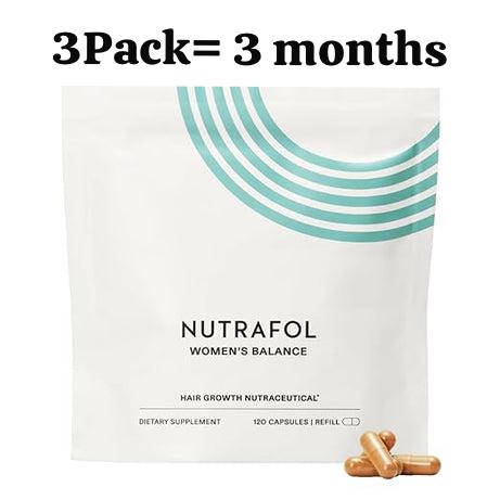 Nutrafol Women's Balance Hair Growth Supplements, Ages 45 and Up, Clinically Proven for Visibly Thicker Hair and Scalp Coverage in 3-6 Months, Dermatologist Recommended - 1 Month Supply Refill Pouch